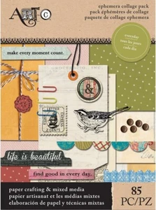 85-Piece Everyday Ephemera Collage Pack – Paper Crafting & Mixed Media Kit - Picture 1 of 1
