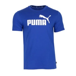 Puma Essentials T-shirt Men's Size L Color Blue (NEW WITH ORIGINAL TAGS) - Picture 1 of 2