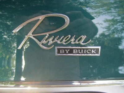 1966-1967 Buick Riviera "Riviera By Buick" Trunk Emblem Monogram Script Kit. New - Image 1 of 4