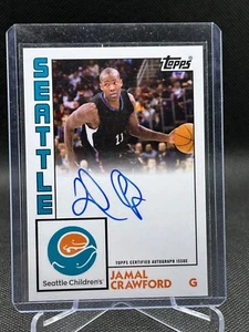 Jamal Crawford 2020 Topps Seattle Children's Heroes Auto Autograph Card #SCH-14 - Picture 1 of 2