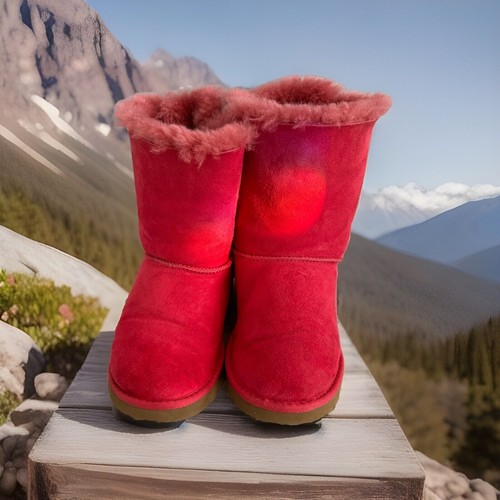 UGG *PREZZO RIBASSATO *Australia rosa Bailey fiocco 3280 anni stivali donna taglia 5 LKNEW