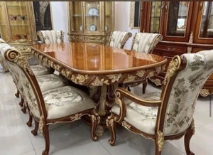 Classic Rococo Style Dinning Table X8 - Picture 1 of 5