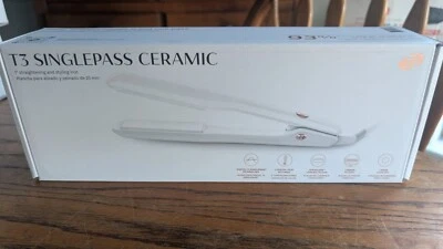 T3 Singlepass Ceramic 1” Straightening and Styling Iron - Image 1 of 4
