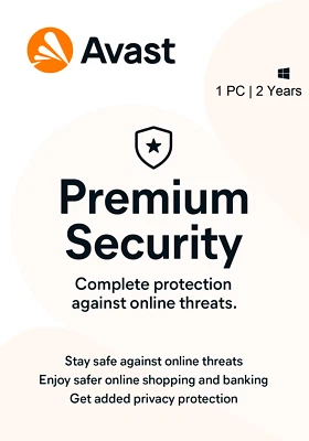Avast PREMIUM SECURITY 2026, 1 PC for Windows - 2 Years - Image 1 of 3