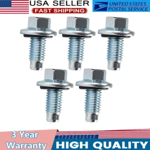 5X 11562588 Oil Pan Drain Plug Bolt For GMC Sierra 3500 HD Engine Oil Drain Plug - Picture 1 of 10