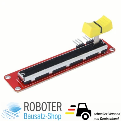 10K Linear Poti / Schiebepotentiometer 2-fach für Raspberry, Arduino, ... - Bild 1 von 4