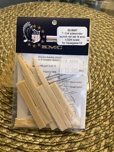 KMC 1/32 resin detail kit F-104 sidewinder launch rail set 4 pcs. for Hasegawa - Picture 1 of 1