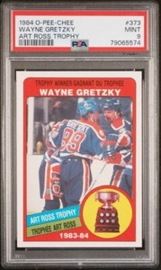 1984-85 O-PEE-CHEE ART ROSS TROPHY WAYNE GRETZKY #373 PSA 9