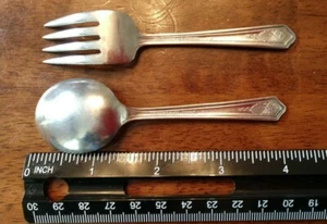 Vintage Stratford Teller Special IS Baby Löffel und Gabel Set Top Zustand - Bild 1 von 5