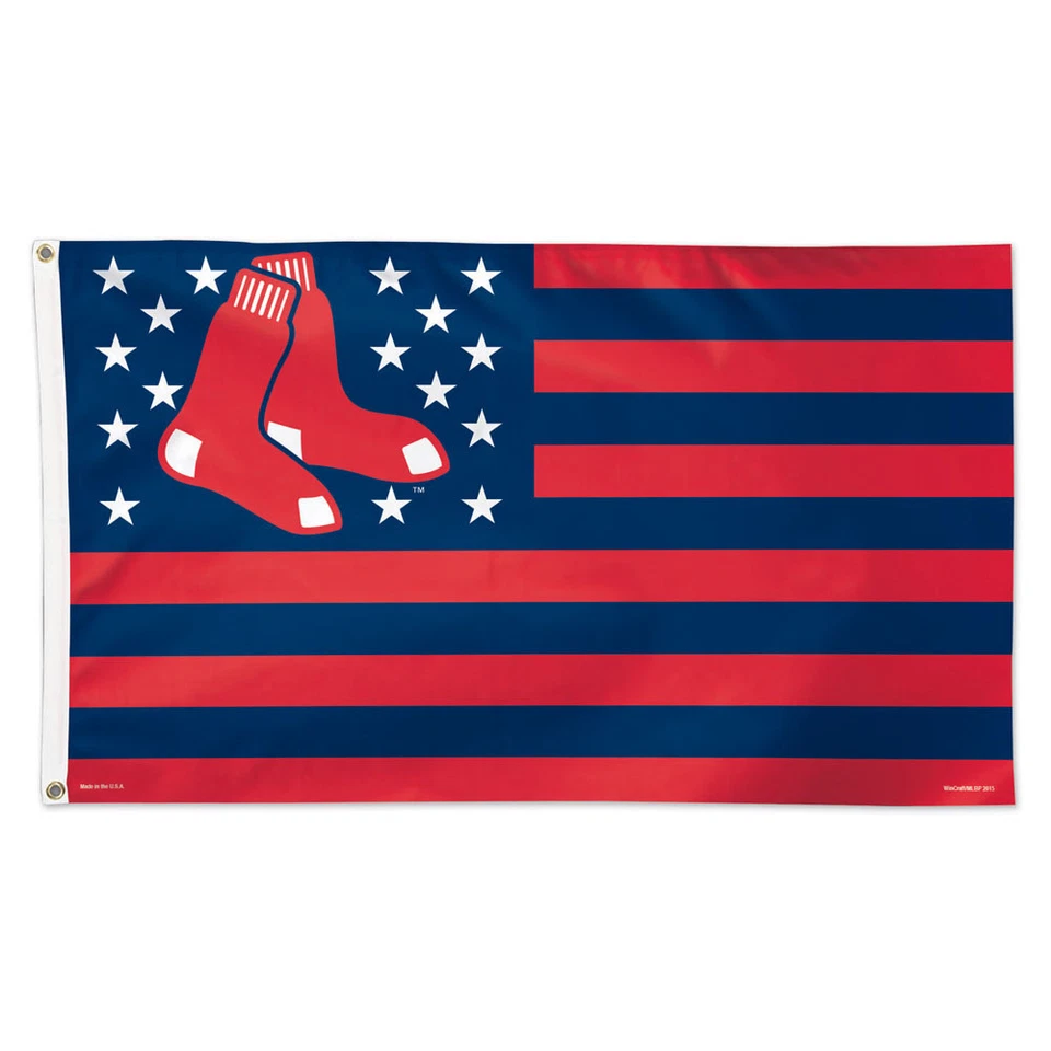 Boston Red Sox Stars and Stripes Flag - Deluxe 3' X 5' - Image 1 of 1