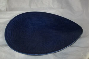 RARE Rorstrand Sweden Bla Eld Bengtstrand Blue Fire Herringbone Serving Platter - Picture 1 of 5