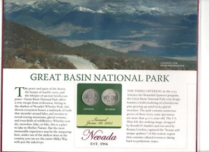 Great Basin Quarters P&D 2013 Postal Panel Collection PCS America the Beautiful - Picture 1 of 2