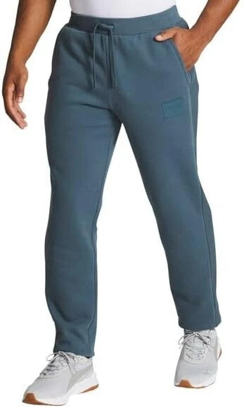 Puma Joggers Men's Medium Fleece Blue Super Soft Extreme Comfort