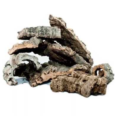 Mixed Rounded Cork Bark Perfect for Vivarium Decoration, 1 KILO BAGS