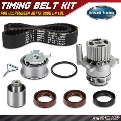 7x Kit de correa de distribución y bomba de agua para Volkswagen Jetta 2005 2006 2007-2010 L4 1,9 L Foto 1 de 4