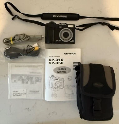 Olympus Digital Camera SP-350 8.0MP Black - Image 1 of 4