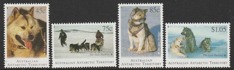 1994 Australian Antarctic Territory (AAT) The Last Huskies (Dogs) Set 4, MNH Cover
