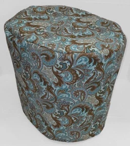 Brown & Teal Paisley Cover Compatible with Keurig Coffee Brewing Systems - Picture 1 of 1