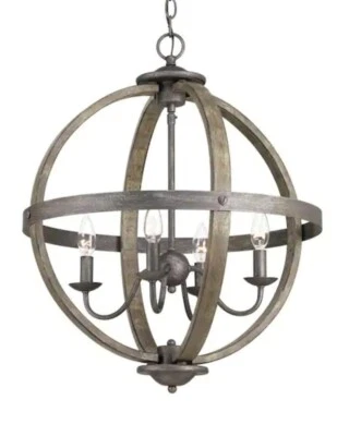 NUEVO Lámpara de araña de hierro artesanal Keowee Collection 24,18x19,874 luces 1002-910-793 Foto 1 de 4