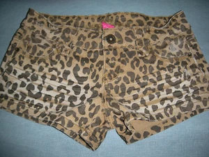 Animal Print Leopard Style SHORTS JUNIOR SIZE 1   - Picture 1 of 7