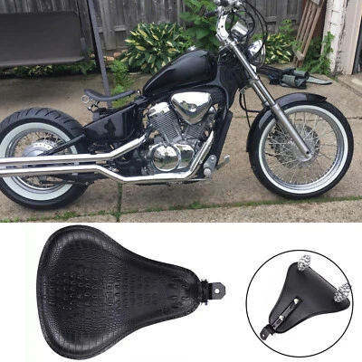 Motorcycle Solo Seat Springs Saddle For Suzuki Intruder 1500 1400 800 700 Bobber - Image 1 of 4