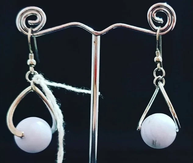 Orecchini in Calcedonio e Argento 925  - Immagine 1 di 1