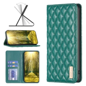 For iPhone Motorola Magnetic Flip Leather Wallet Case Stand Phone Fashion Women - Picture 1 of 25