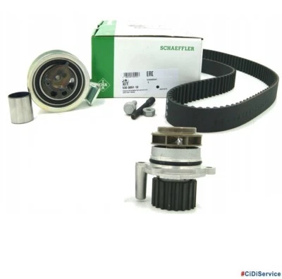 Timing Belt Kit INA Water Pump Airtex Audi Seat Skoda VW 1.9 TDI 74 85 96 KW - Image 1 of 4