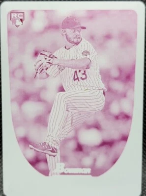 ALEX WHITE 2011 Bowman Draft Picks Prospects PRINTING PLATE #1/1 Rockies One of - Image 1 of 2