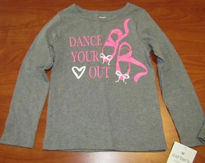 NEW CARTERS GIRLS DANCE YOUR HEART OUT LONG SLEEVE T-SHIRT BALLET SZ 4 5  - Picture 1 of 2