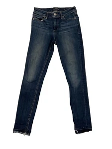 Lucky Brand Jeans Ava Skinny Blue Distressed Womens Size 26x29 EUC - Picture 1 of 12