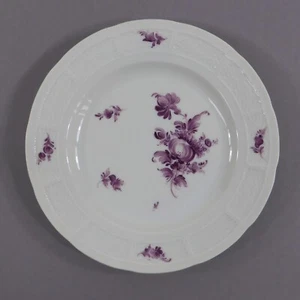 Plato Nymphenburg plato de pan cesta púrpura decoración floral motivo 05 - Imagen 1 de 5