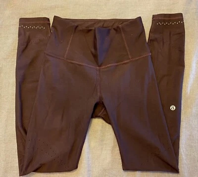 LULULEMON Talla 6 En Focus Correr Apretado Borgoña Vino Atlético Para Mujer LW5CU9S Foto 1 de 4