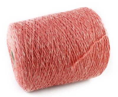 75€/kg 100g FETTUCCIA LALISE hellrot 49%Merino 29%Seide 22%Leinen 400m/100g - Bild 1 von 2