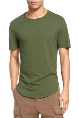 $95 CAMISETA VINCE IVY VERDE MANGA CORTA BORDE CRUDO DOBLADILLO CUELLO REDONDO Talla XL Foto 1 de 4