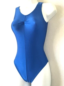 Ladies Blue ROCH VALLEY Sleeveless Dance Leotard Size 3 - Tap Ballet Gym Yoga - Picture 1 of 2