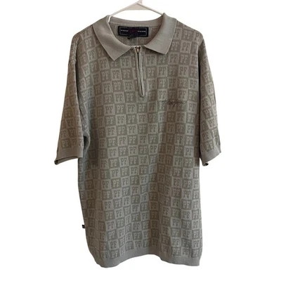 Vintage Phat Farm Men's Logo Short Sleeve Polo Shirt Size Large - Image 1 of 4