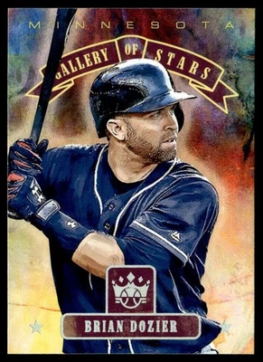 2018 Panini Diamond Kings Gallery of Stars Brian Dozier Minnesota Twins #GS8 - Image 1 of 2