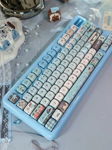 KiiBOOM Phantom81 Lite Blue Tri-mode Wireless Mechanical Keyboard - Picture 1 of 19