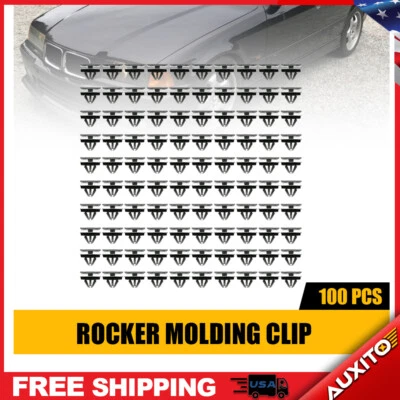 100 piezas para 68172491AA 9 MM balancín puerta moldura clip con sellador sujetadores clip Foto 1 de 4