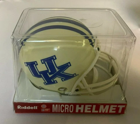 Vintage NIB University of Kentucky Wildcats UK NCAA  Riddell Micro Helmet Cover