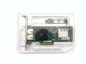 INTEL X520-T2 10GB DUAL PORT ETHERNET SERVER ADAPTER DELL JM42W Both brackets - Picture 1 of 5