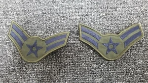 US Air Force Airman E3 Patch Vintage USAF Rank Insignia Amn 1 Paar Neu unissued  - Bild 1 von 3