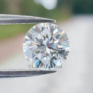 Round Brilliant Cut Loose White Moissanite Stone Eye Clean Moissanite Q118 - Picture 1 of 7