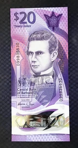 2022 BARBADOS - 20 DOLLARS (POLYMER) - P#83 - GEM UNC - MB5 - Picture 1 of 2