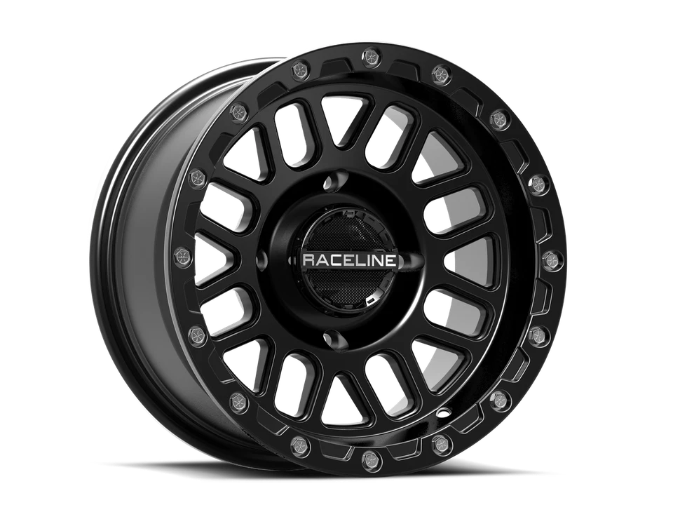 RACELINE Black 4/156 14X7 4+3 (+10MM) A93 Podium Beadlock Wheel A93B-47056+10 - Image 1 of 1