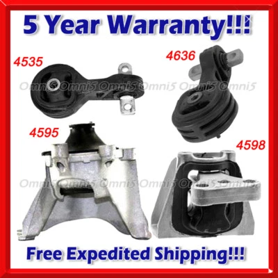 K162 Fits 2007-2011 Honda CR-V 2.4L Engine Motor & Transmission Mount Set 4pc - Image 1 of 4