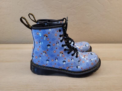 Botas femininas Dr. Marten 1460J 1460 Bloom azul floral cogumelo tamanho 5 - Imagem 1 de 4