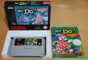Mr DO Arcade Classic For Super Nintendo SNES Rare & Complete - Picture 1 of 19