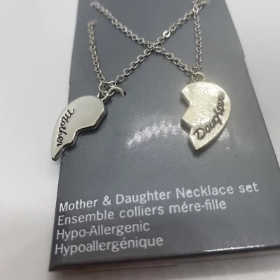 Necklace-George Essentials Mother/ Daughter Set Silver Tone 16 In W Extender New - Image 1 of 4